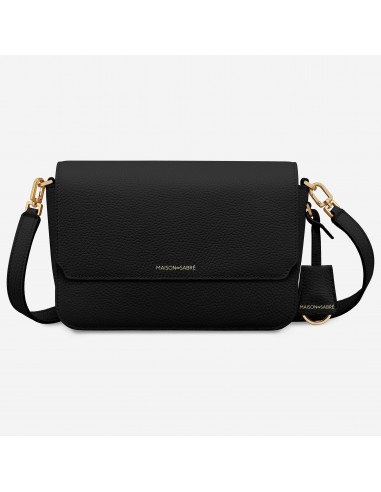 The Medium Flap Bag - Black Caviar solde