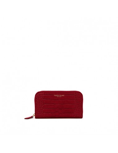 TB Zipwallet Croco - Dark Red de votre