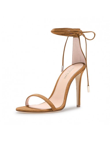 Emma Suede Sandals - Camel En savoir plus