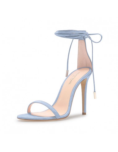 Emma Suede Sandals - Light Blue du meilleur 