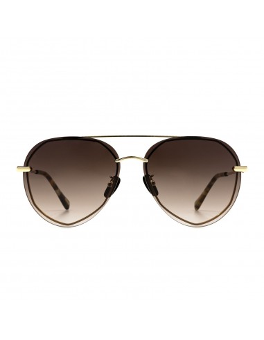 LENOX - GOLD + SEA TORTOISE TIPS + BROWN GRADIENT SUNGLASSES paiement sécurisé