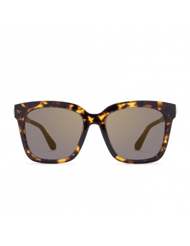 BELLA - DARK TORTOISE + GOLD MIRROR SUNGLASSES brillant des détails fins