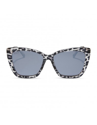 BECKY II - CLEAR LEOPARD + GREY MIRROR SUNGLASSES sur le site 