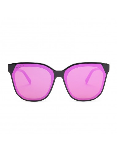 GIA - BLACK + PINK MIRROR SUNGLASSES en linge