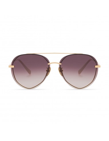 LENOX - GOLD + BROWN GRADIENT MIRROR POLARIZED SUNGLASSES de votre