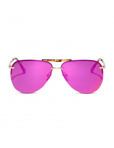 TAHOE - GOLD + PINK MIRROR SUNGLASSES de la marque