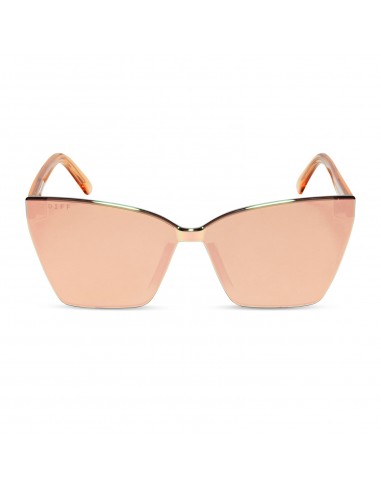 GOLDIE XS - APRICOT CRYSTAL + PEACH MIRROR SUNGLASSES Par le système avancé 