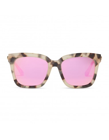 BELLA - CREAM TORTOISE + PINK MIRROR SUNGLASSES 2023