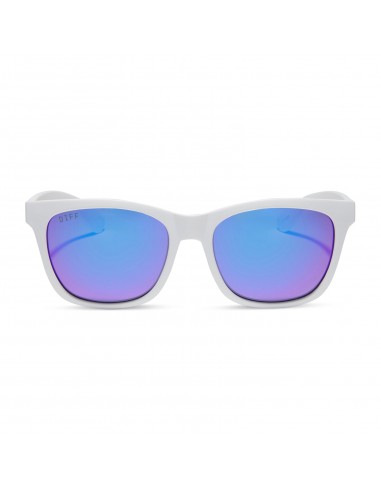 STORM - MATTE WHITE + PURPLE MIRROR + POLARIZED SUNGLASSES basket pas cher